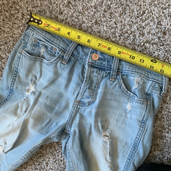 HOLLISTER Boyfriend Jeans Light Wash Low Rise - Picture 3 of 5
